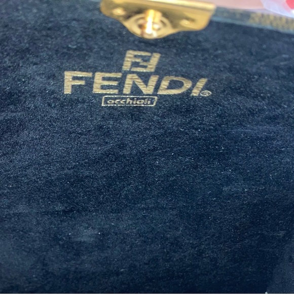 VINTAGE FENDI Made in ROMA ITALY OCCHIALI Glasses Hard Case EVC 1980’s RARE - Picture 9 of 16